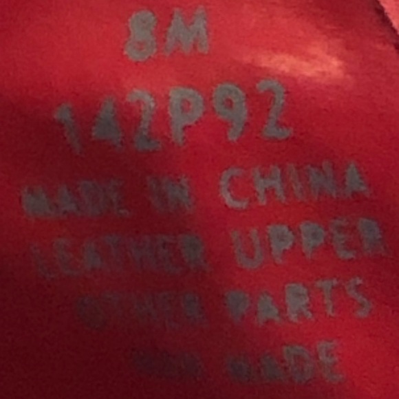 NATURALIZER - Women’s Red Suede Leather Mary Jane Mule Slides Pump - Size 8M - Picture 13 of 15